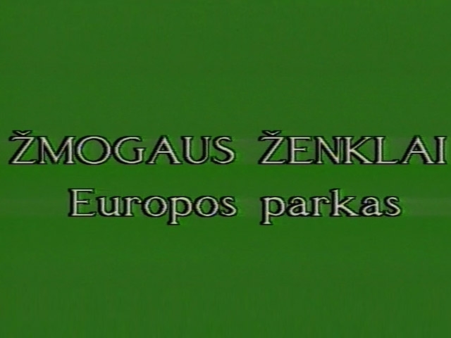 Europos parkas. Žmogaus ženklai